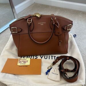 Louis Vuitton Vendome Taurillon Leather Top Handle Bag & Crossbody Strap